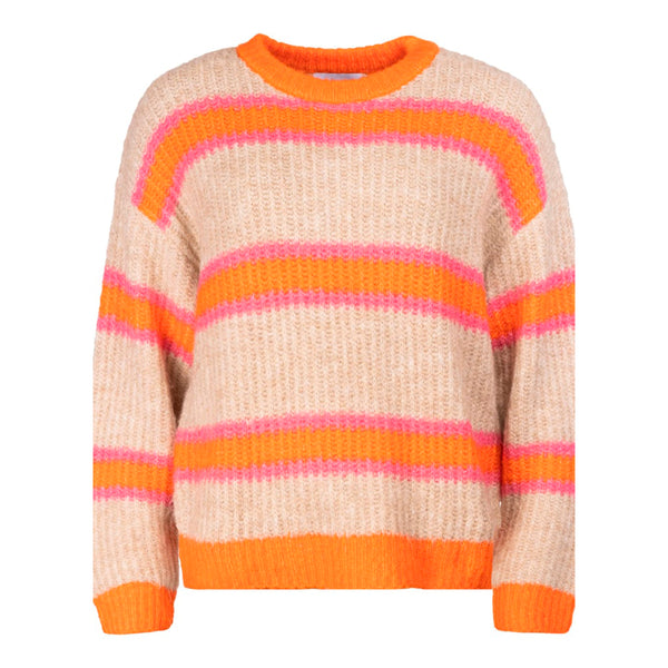 Fro pullover sand orange stripe