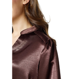 Gisna Ls Blouse 19597 Brown