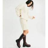 Hasta La Vista Boot Ebony Leather