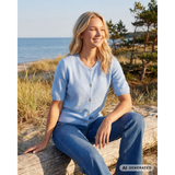 Hyacinth Knit Cardigan Blue