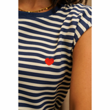 Julle Top Striped Navy