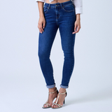 Cleo Super Stretch Jeans Medium Blue