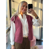 Almine Knit Vest Bordeaux