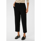 Heather Cropped Pants Black