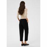 Heather Cropped Pants Black