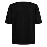 Ulla SS V-neck T-shirt Black