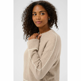 Jinie Knit Pullover Feather Gray Melange