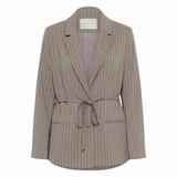 Meril Blazer Beige Pinstripe
