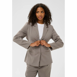 Meril Blazer Beige Pinstripe