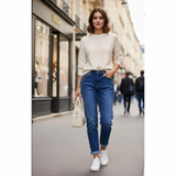 Anne Dark Blue Washed Jeans (forudbestilling)