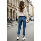 Anne Dark Blue Washed Jeans (forudbestilling)