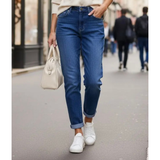 Anne Dark Blue Washed Jeans (forudbestilling)