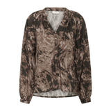 Jamie Blouse Brown Graphic Print