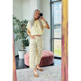 Johanne Pants Yellow Flower