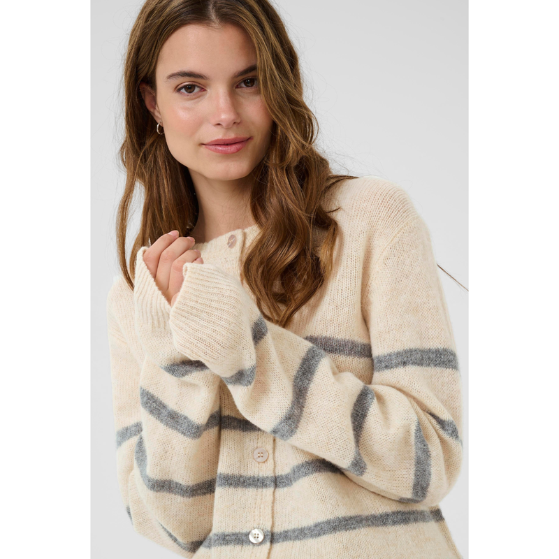 Katrina Cardigan whitecap melange