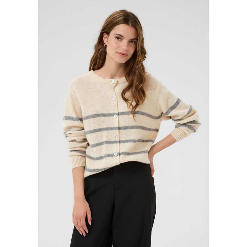 Katrina Cardigan whitecap melange