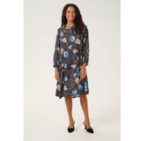 Kimly Dittemarie Short Dress Grey/Blue Flower