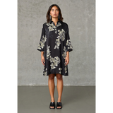 LOVE441-45 Dress Black Flower