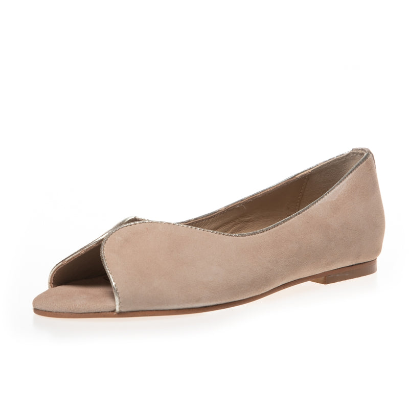 Like A Melody Suede Beige/ Gold