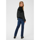 Lizz Turtleneck Pullover black silver stripe