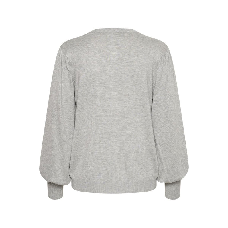 Lizza Cardigan Light Grey Melang (LIVE)