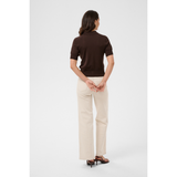 Lizza Polo Cardigan Coffee Bean