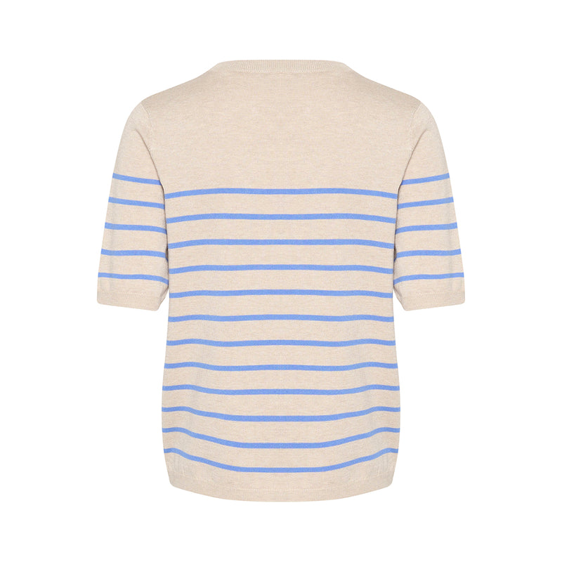 Lizza striped knit Feather Gray/ Blue