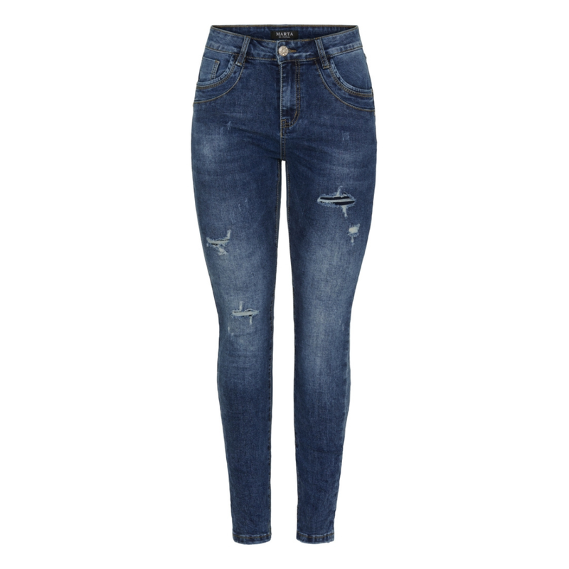MDC179-26167 Marta du cháteau Camilla Jeans Denim blue