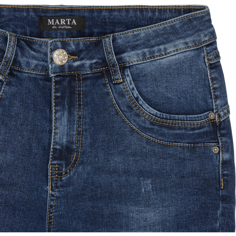 MDC179-26167 Marta du cháteau Camilla Jeans Denim blue