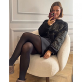 Marta Du Cháteau 26188 Cannes Dress Nero Leo (Forventet levering slut uge 42)