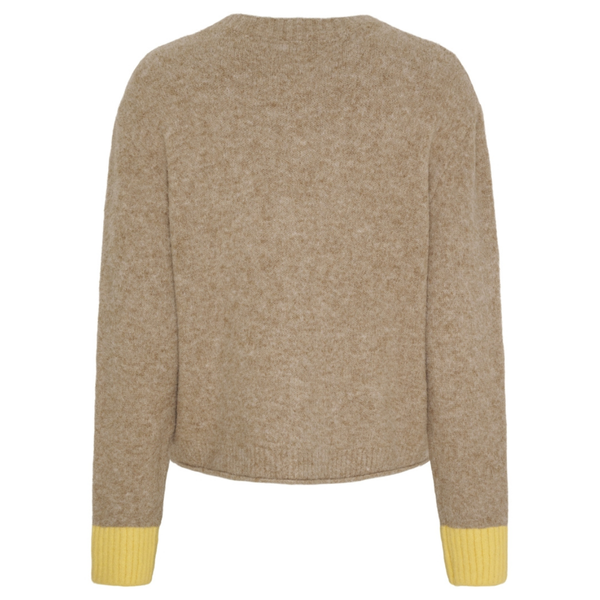 Marta Du Château KNA052 Calla Knit Fango/yellowW057