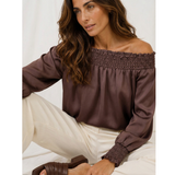 Marta du Château 8943P Verona Blouse Coffee