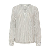 Milia blouse chalk/black stripe