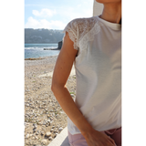 Milla Lace T-shirt White