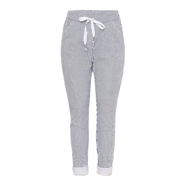 6175 Millerig salvia pants white/navy