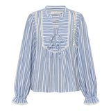 MowaGO blouse blue stripes