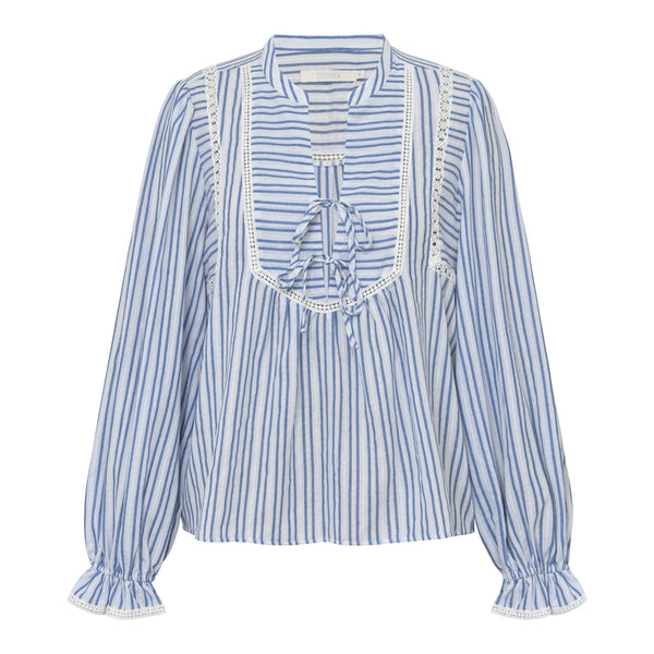 MowaGO blouse blue stripes