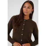 Niel Knit Cardigan Chocolate Brown