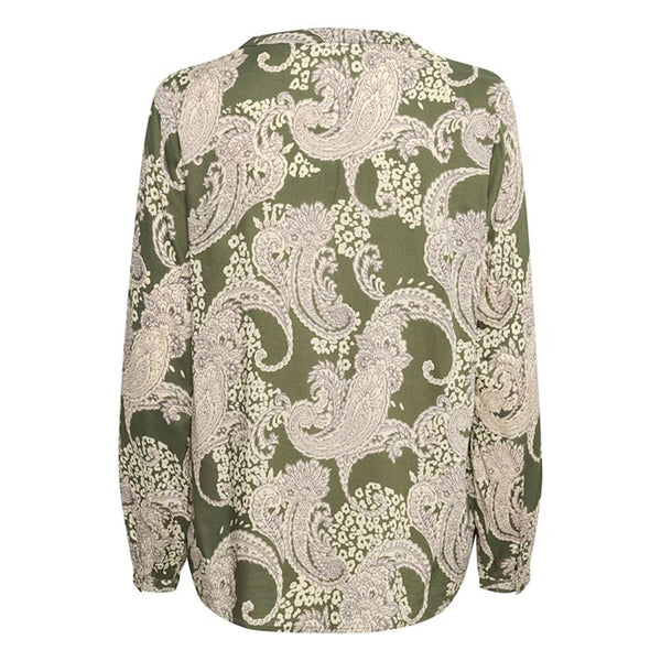 Paisley blouse grape leaf paisley print (Levering 3-4 hverdage)