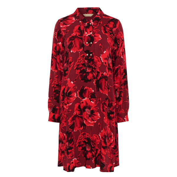 Rachel Elitha Short Dress Red Flower