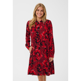 Rachel Elitha Short Dress Red Flower