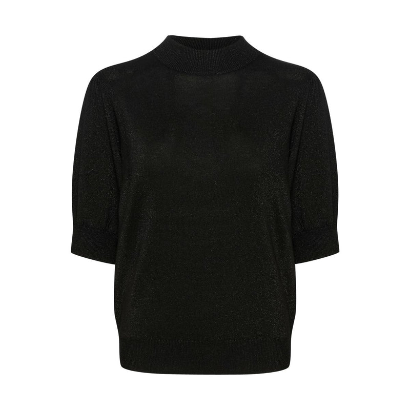 REGINA TURTLENECK PULLOVER

Super sød t-shirt bluse fra Kaffe. Blusen er i en klassisk sort farve og er med glimmertråd. Både ved hals, arme og rundt om hoften er et bredt rib stykke, så blusen sidder til. Rip deltaljerne gør, at blusen får en lidt løs pasform og lidt flagermuseærmer. Du kan både bruge blusen til fest og hverdag.&nbsp;

Sort farve med glimmertråd
Ribkant ved hals, ærme og taljen
Løs pasform
Fåes også i mørke blå

Størrelsesguide: T-shirten&nbsp;er normal i størrelsen, men har en løs pasform