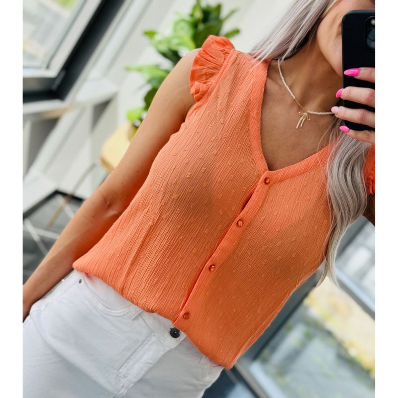 Ronna sleeveless shirt Melon 