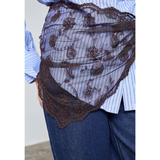 Scarf-501 D. chocolate