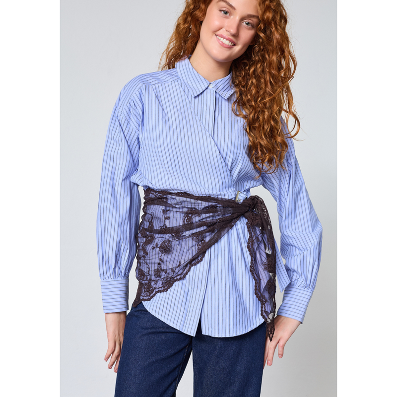 Scarf-501 D. chocolate