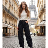 Silje Balloon Jeans Black (Pre-ordre)