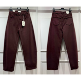 Silje Balloon Jeans Burgundy (Pre-ordre)