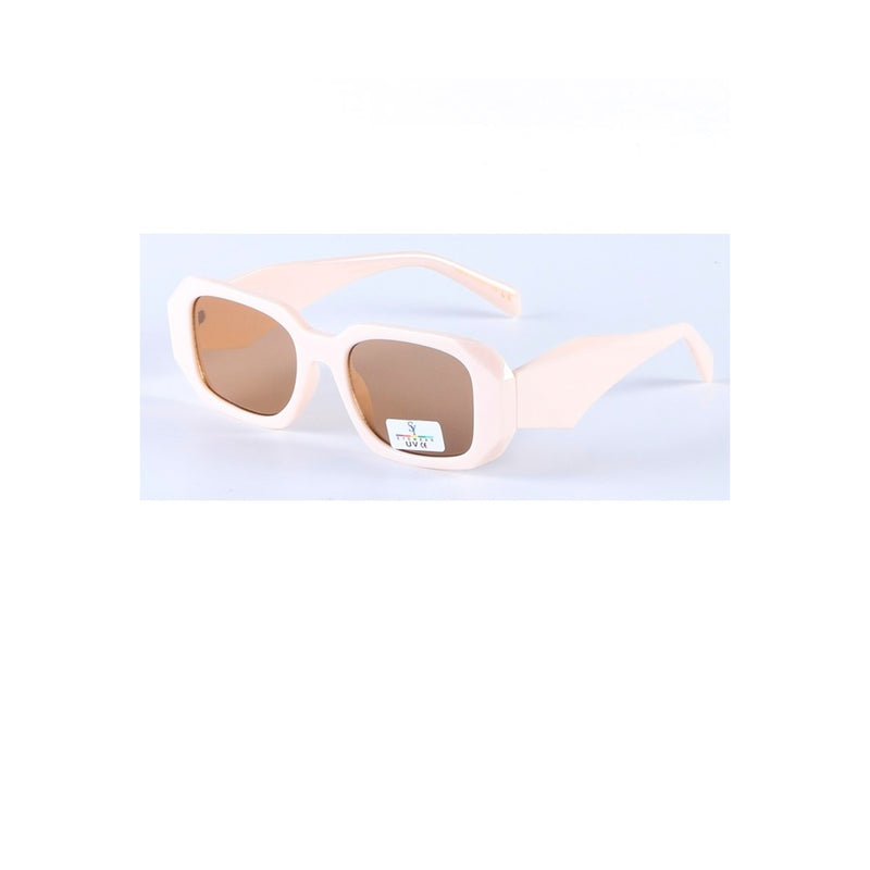 Solbriller med bredt stel creme SY9380
