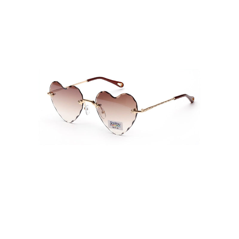 Solbriller med hjerteglas brun SY9138