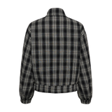Ulla Bomber Jacket Black & White Check